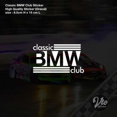 สติ๊กเกอร์ / รูปลอก BMW Classic Club (สติ๊กเกอร์คุณภาพสูง)