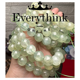 [NATURAL Crystal] คริสตัลธรรมชาติ เกรดสูง NAMIBIA PREHNITE CLEAR ICY MINERAL CRYSTAL OF HOPE BRACELET NATURAL CRYSTAL HIGH Product NAMIBIA Green Grape Stone HOPE Stone BRACELET