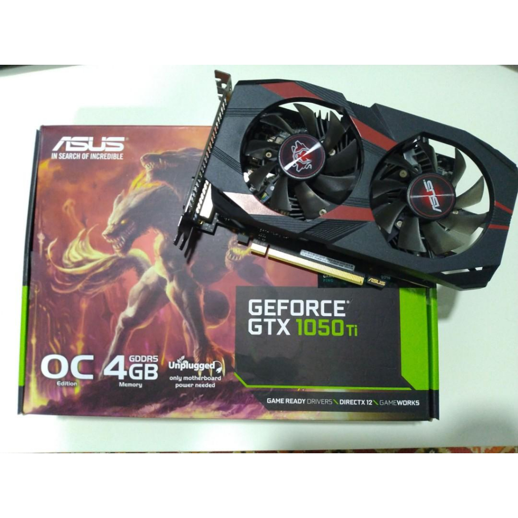 ASUS GTX 1050 TI CERBERUS OC 4GB GDDR5 NVIDIA GPU ( CERBERUS-GTX1050TI-O4G) ใช้แล้ว