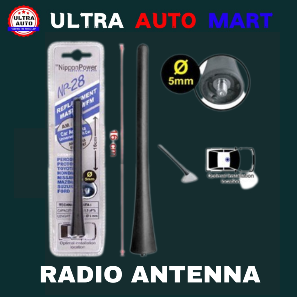 รถวิทยุ ANTENNA NIPPON MYVI ALZA WAJA PERSONA GEN2 VIOS WISH SWIFT