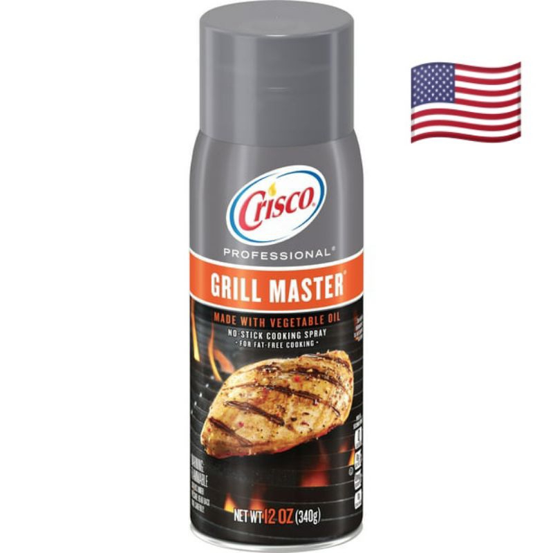 Crisco Professional Grill Master No Stick Cooking Spray 12oz นําเข้าจาก USA