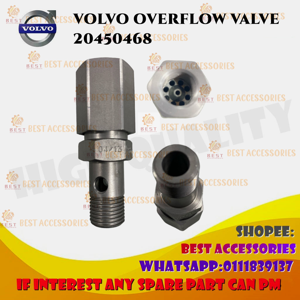 VOLVO OVERFLOW VALVE NO : 20450468 คุณภาพสูง