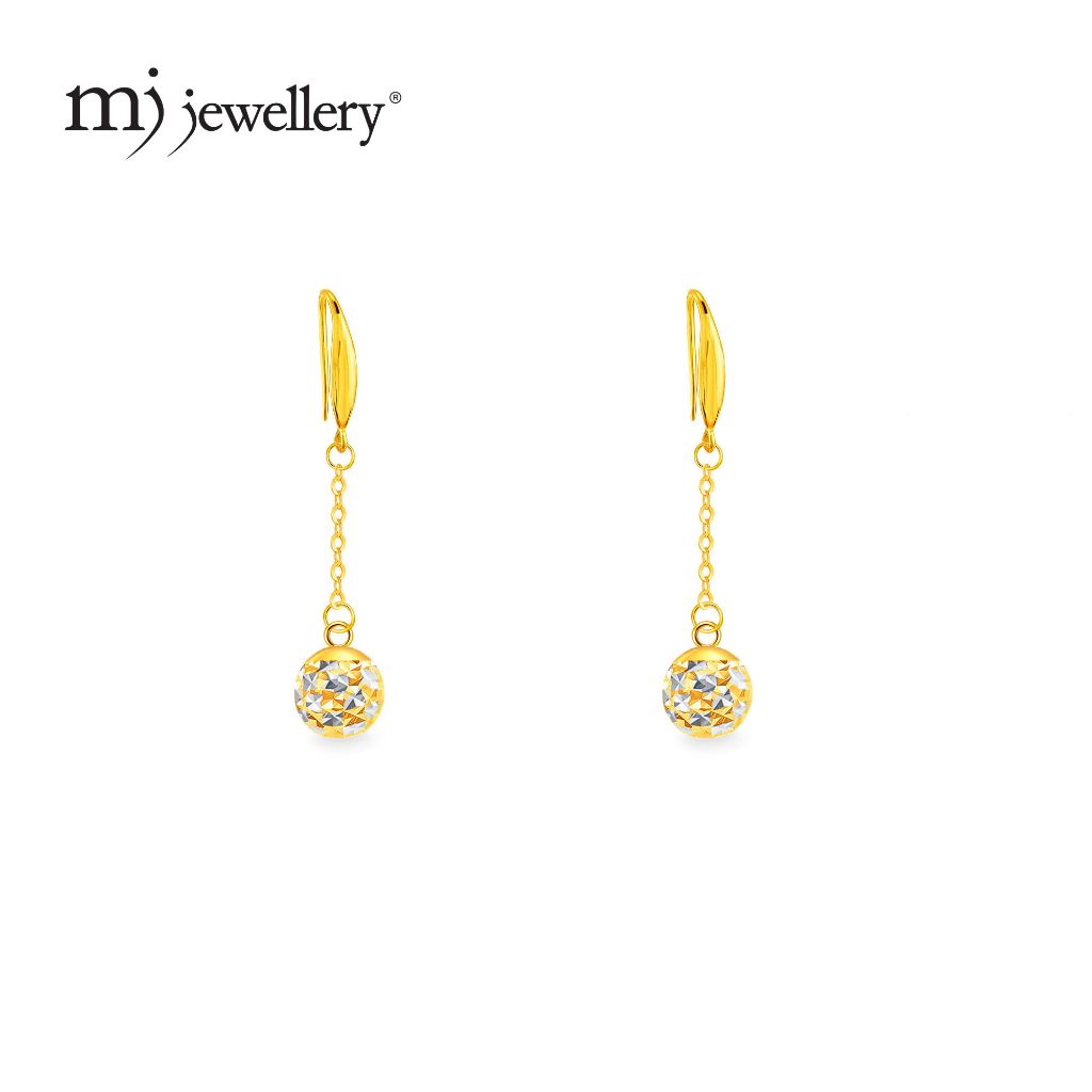 MJ Jewellery 375/9K ต่างหูทอง S27