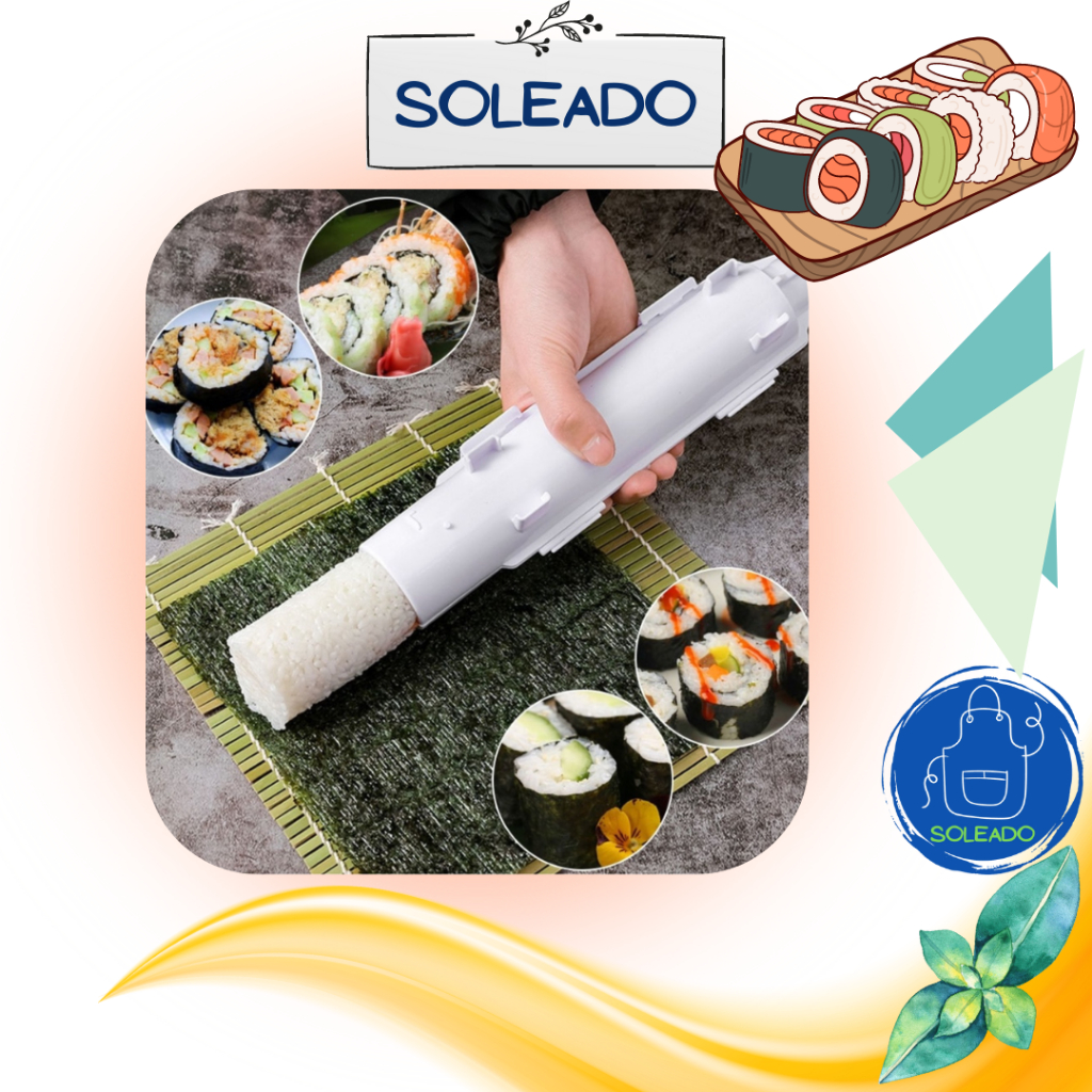 Roller Sushi Maker Roll Mold Making Kit Sushi Bazooka Roller Rice Meat Mould Maker DIY Home Made Rol
