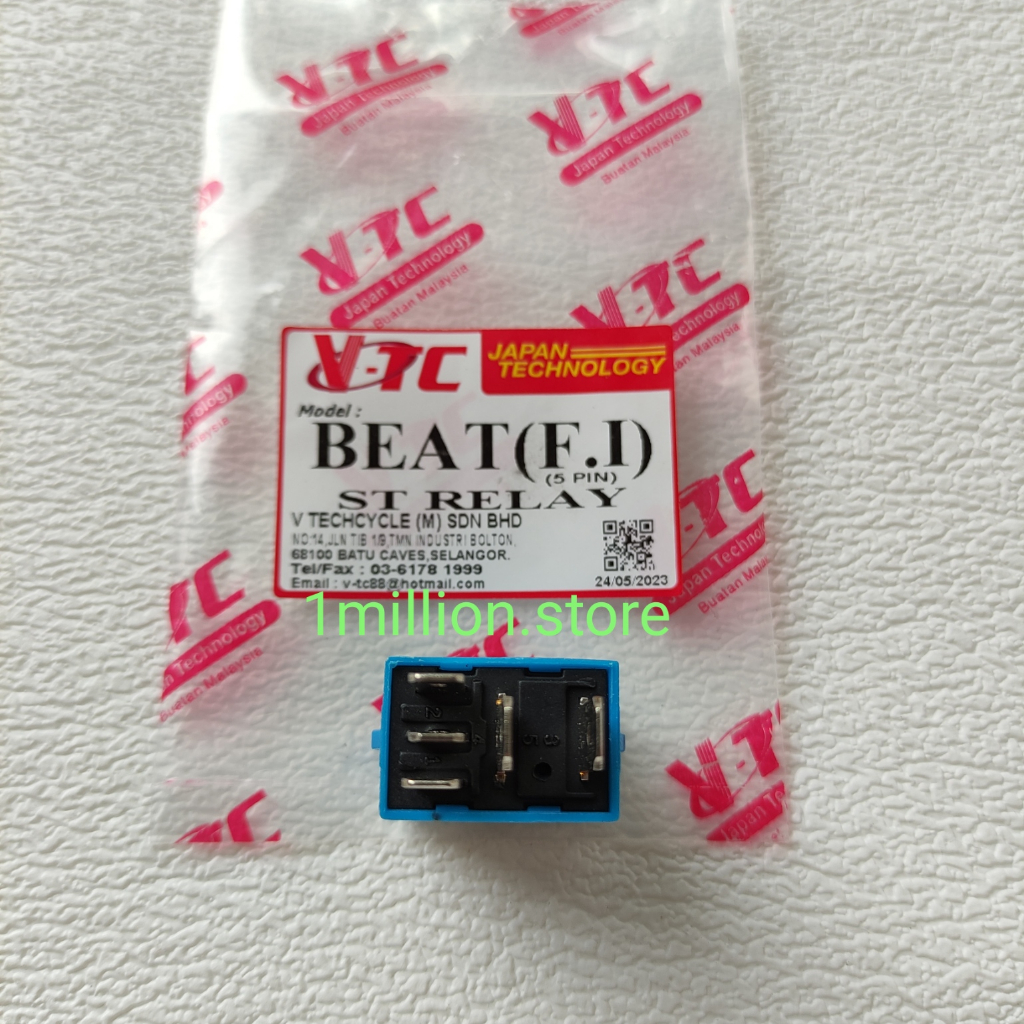 VTC POWER RELAY STARTER RELAY ( 5 PIN ) BEAT 2016-2023 38502-K81-N01