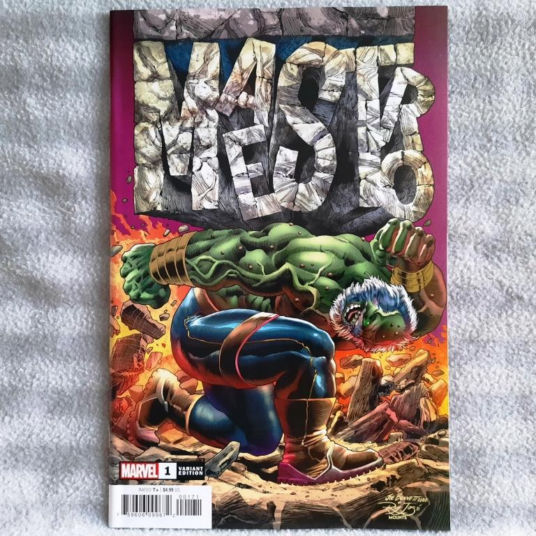 Maestro 1 Joe Bennett Variant (Marvel Comics) รายการแรก (Key Issue) Origin (Hulk) Peter David, Dale 