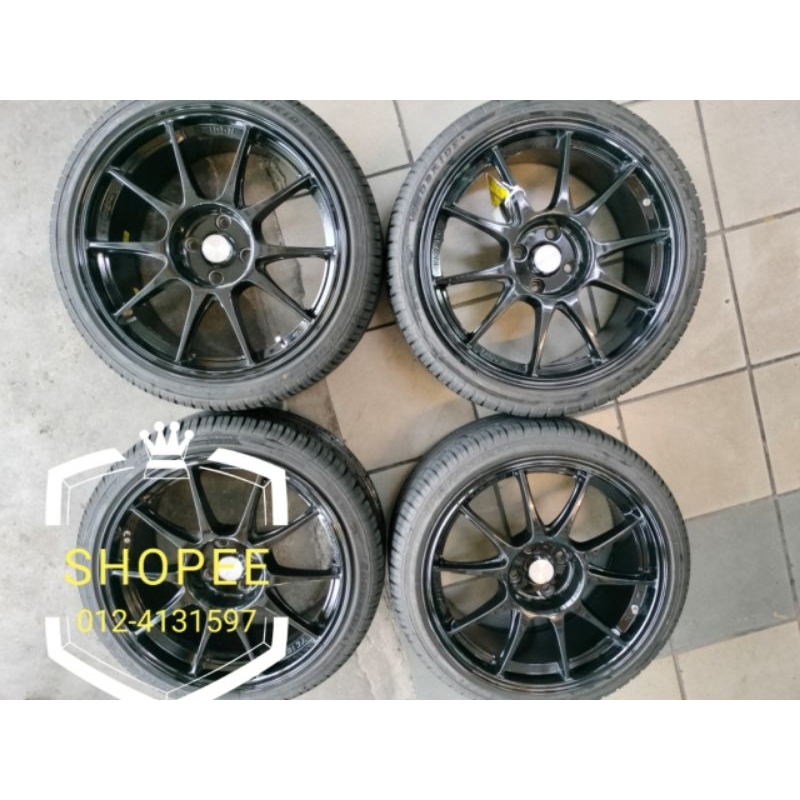 USED SPORT RIM 17 INCH TC105N 1SET RM1280 RIM ADN TAYAR ( KENA BELI 4KALI 1 KALI 1 กล่อง POS) แพ็คเก