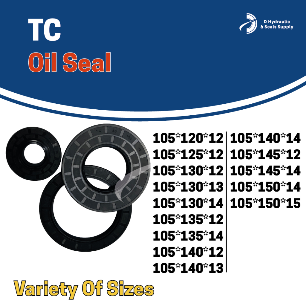 NBR TC ซีลน้ํามัน 105 (ID) ซีลน้ํามัน NBR TC (TC105X135X14/105X135X12/105X125X12/105X130X13/105X150X