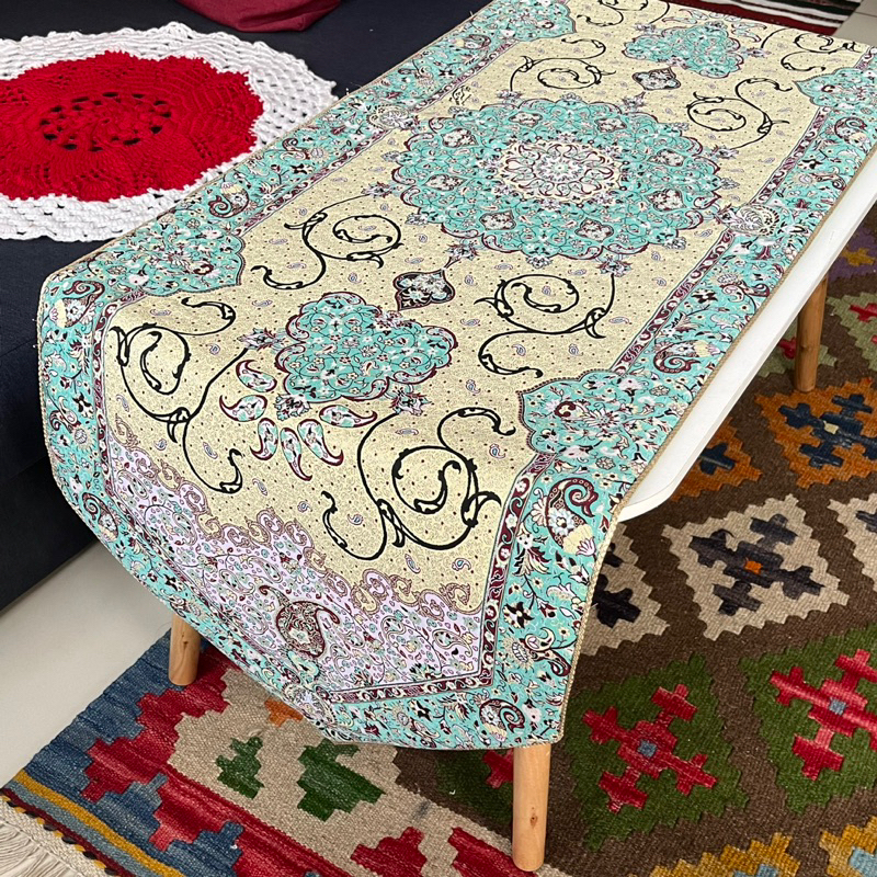 Bahar Table Runner, paisley Table Runner, นักวิ่งโต๊ะสีสันสดใส