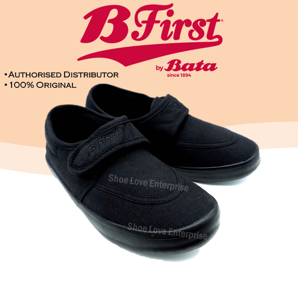 KASUT SEKOLAH HITAM PEREMPUAN BATA B-FIRST GIRL SCHOOL BLACK SHOE CANVAS SHOE 3896620 5896620 489-61