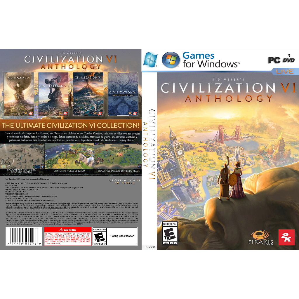 SID MEIERS CIVILIZATION VI ANTHOLOGY เกมพีซี [การลงทะเบียนนอก]