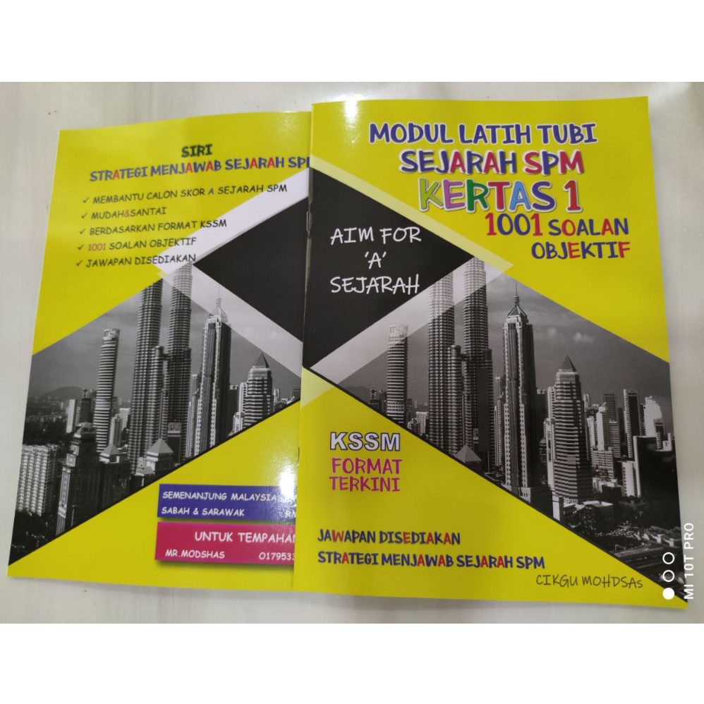 SPM HISTORY TUBI TRAINING MODULE PAPER 1