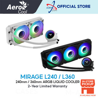 Aerocool MIRAGE L240 / L360 ARGB ลิควิดคูลเลอร์ (สีดํา / สีขาว)