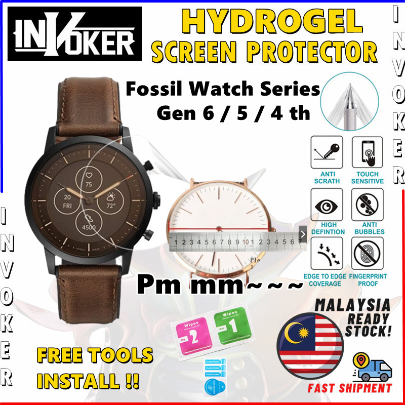Fossil FS46.56 / Smart Watch Gen 6 Gen 5 Gen 5 SE Gen 4 / ฟิล์มกันรอยหน้าจอ Hydrogel