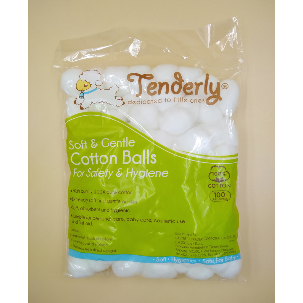 Tenderly Cotton Ball 100s 2 in 1 /Cotton Balls 100s X 2 / 945-607-03331