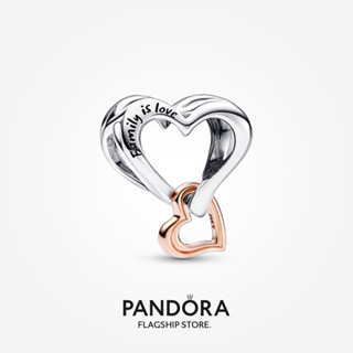 Pandora จี้รูปหัวใจ ทูโทน ของขวัญวันเกิด สําหรับสุภาพสตรี p615