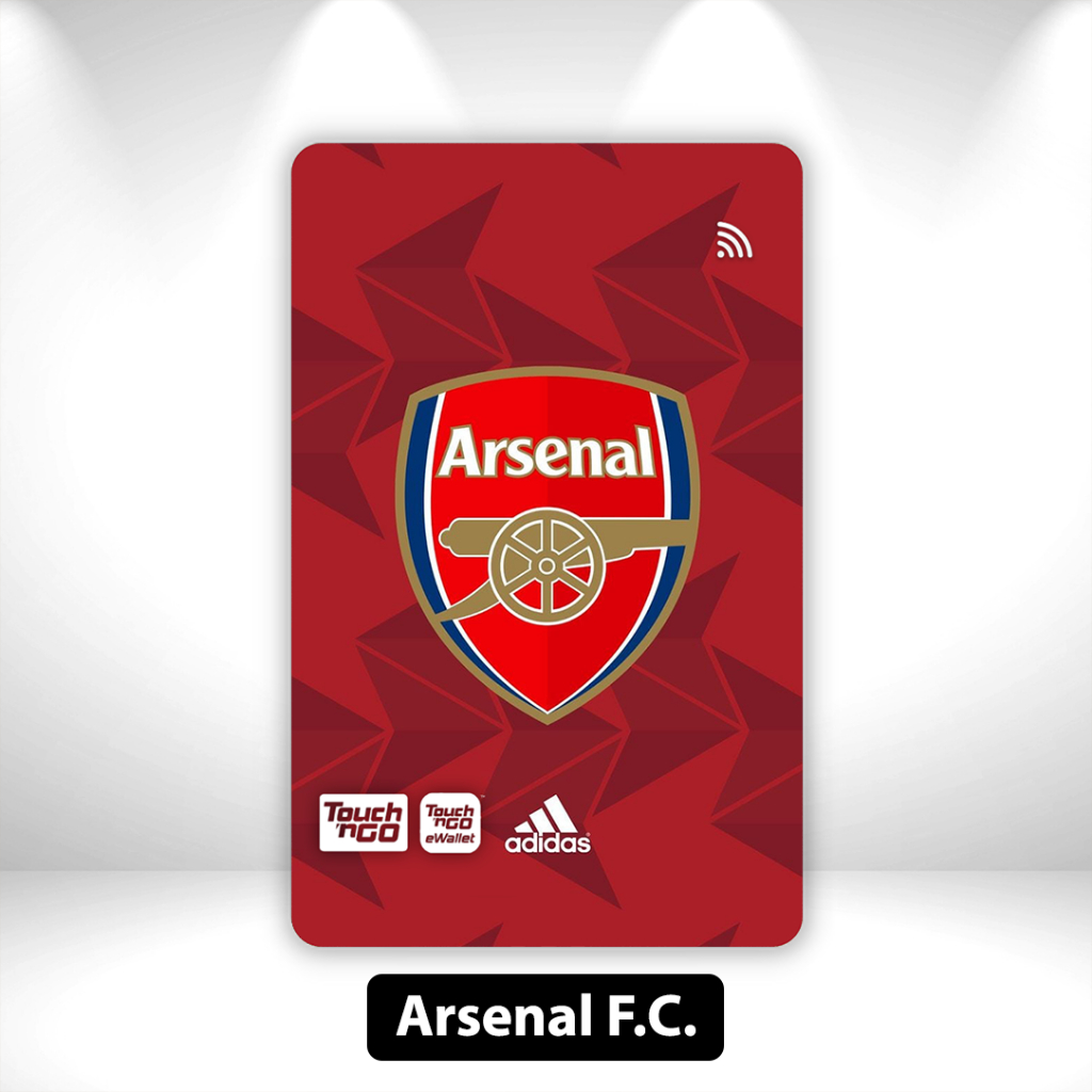 [พรีเมียร์ลีก] Arsenal - สติ๊กเกอร์ TNG สติ๊กเกอร์ TNG การ์ด NFC Skincard Cover Arsenal โดย Sticko Animation Touch n Go