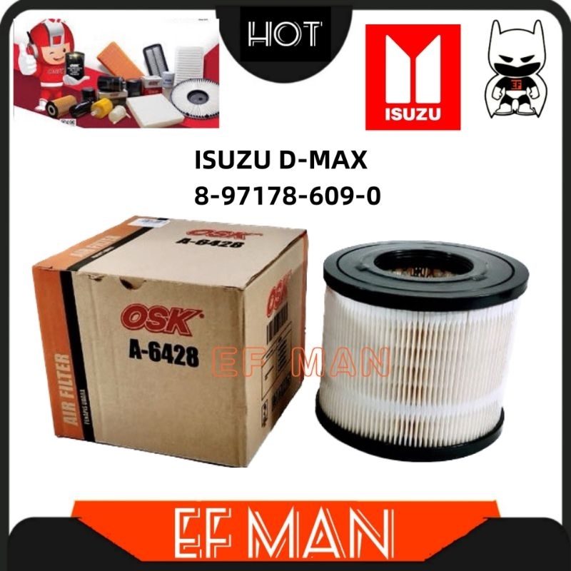 OSK A-6428 AIR FILTER ISUZU DMAX 2.5CC (8-97178-609-0) D-MAX