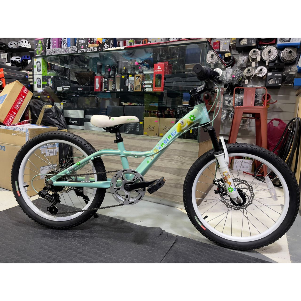XDS MEI CHILD BIKE 20" สีเขียว/ส้ม 5-8 Age body Aluminium ไฟแช็ก 11.6กก.
