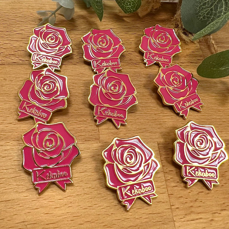 Kekaboo EXCLUSIVE ROSE BROOCH SQUARE PIN