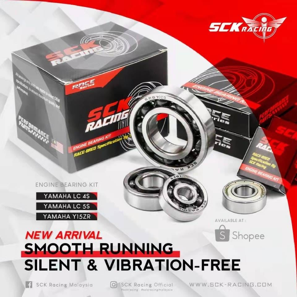 👍SCK RACING LC135 4S / LC135 5S / Y15 / Y15ZR / RS150 / Y16 YAMAHA HONDA RACING ENGINE BEARING SET C