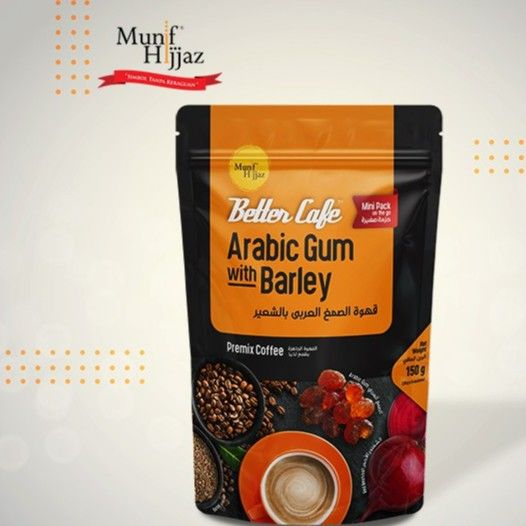 Arabic Gum with barley Coffee Better Café Arabic Gum (กล่อง) 30g x 5 ซอง Munif Hijjaz kopi gusi ga