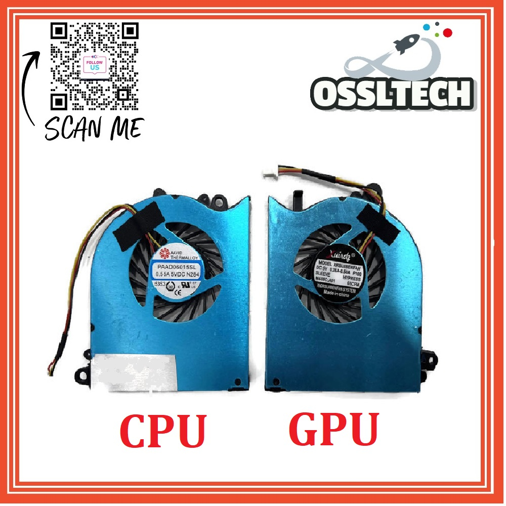 MSI GS60 GS60 2PL GS60 2QE GS60 2PE 2QD 2PL PAAD060N293 PAAD06015SL พัดลมเปลี่ยนแล็ปท็อปซ้ายและขวา