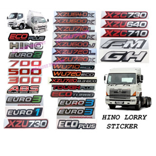 สติกเกอร์ ลายสัญลักษณ์มาร์กเกอร์ J120S08 HINO DUTRO XZU640K XZU600K XZU600J XZU710L XZU710K WU720ECO 500 700 1 ชิ้น