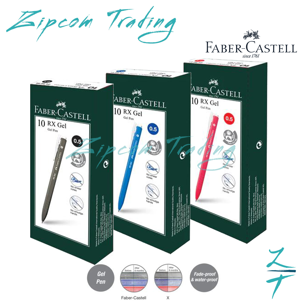 FABER-CASTELL RX GEL PEN (1 กล่อง - 10 ชิ้น)