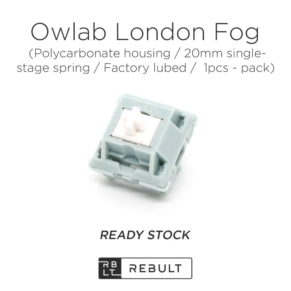 สวิตช์เชิงกล Owlab London Fog Linear สําหรับคีย์บอร์ดเชิงกล