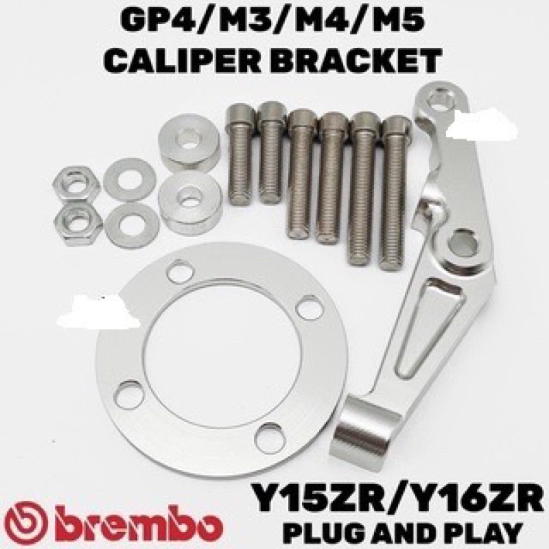 M3 PNP Bracket Yamaha Y15 V1 V2 Y16 Y15ZR Y16VVA Ysuku LC150 + Bush + Spacer M4 100MM M5 GP4 Stylema