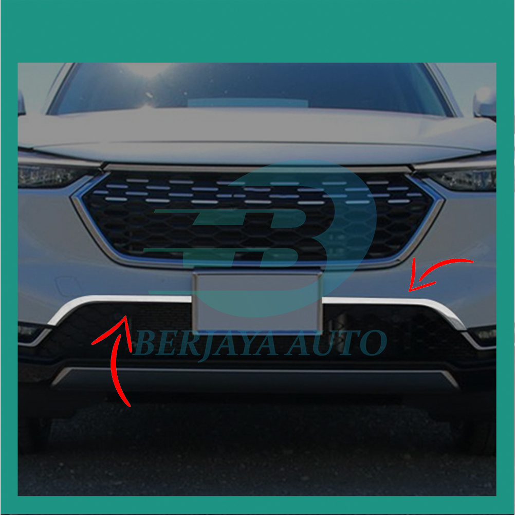 Honda HRV (2022-2025) กันชนหน้า Lower Grille Trim แถบหมอกฝาครอบสําหรับ HRV Berjaya อุปกรณ์ตกแต่งรถยน