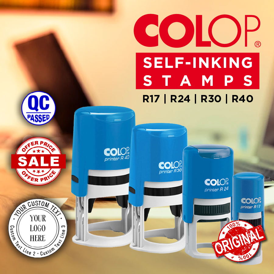 Coop Customing Round series Self-Inking Stamp Chop / Ruber Stamp Company Chop / Bank Chop R17 / R24 