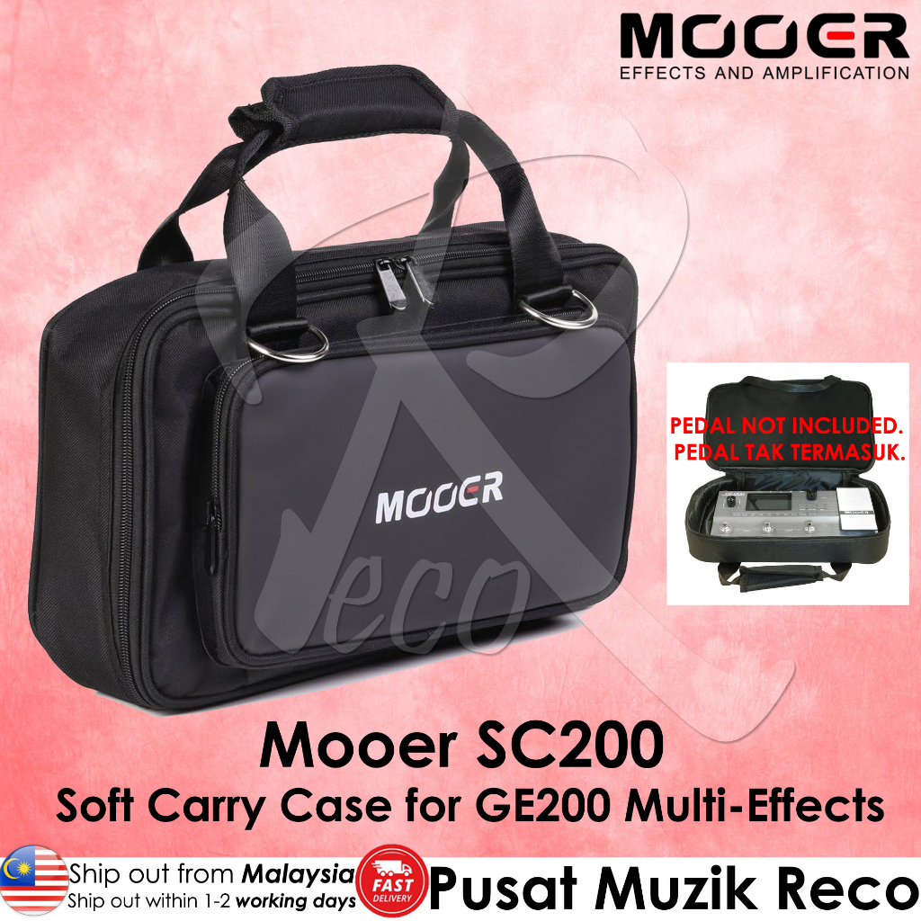 Mooer SC200 กระเป๋าเคสนิ่ม สําหรับใส่เอฟเฟคกีตาร์ GE200