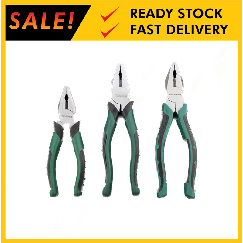 Tuosen เครื่องมือผสม Plier 8 Professional Grade Hand Wire Cutter Plier