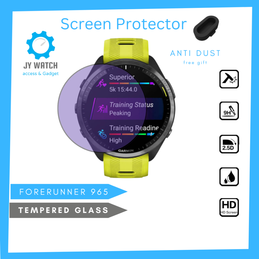 Garmin Forerunner 965 ฟิล์มกันรอยหน้าจอ 2 ชิ้น