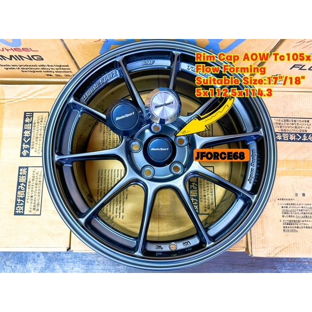 ขอบหมวก AOW Tc105x 17/18 ฝาครอบล้อ ขอบตัวเลือกอัตโนมัติ Wedsport Tc105x 18 Civic Accord Camry Passat