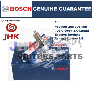 หัวเทียน Bosch Peugeot 206 306 405 406 Citroen ZX Xantia Evasion Berlingo Evasion Renault Kangoo