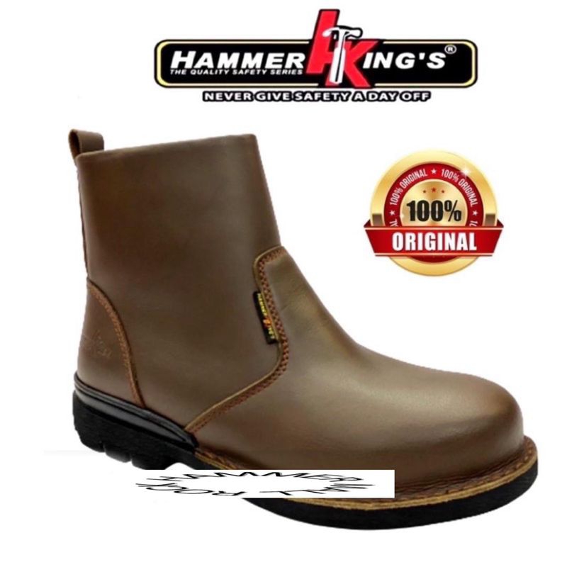 รองเท้านิรภัยซิปเดี่ยวของ Hammer King HK- 13006
