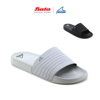 POWER Slip On Adi Men Black / Grey Sandals / Slides 8426730/8422730 Kasut Sandal Lelaki