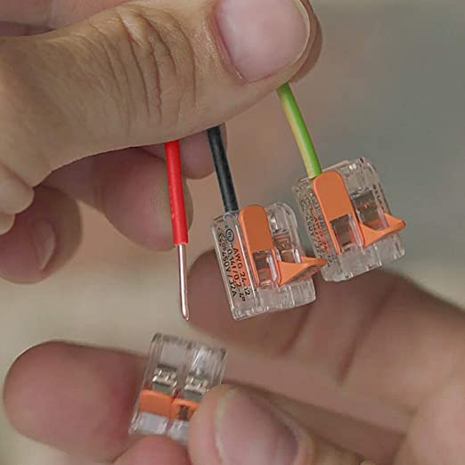 WAGO 221 น็อตคันโยกขั้วต่อสายไฟประกบขนาดกะทัดรัด 221-412, 221-413, 221-415