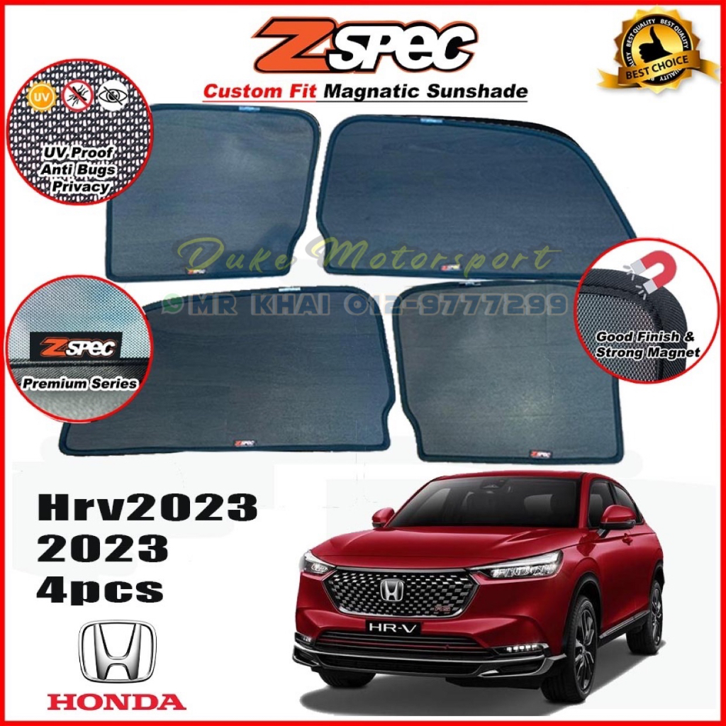 Honda HRV 2022-2023 ม่านบังแดดแม่เหล็ก OEM Sun Shields Anti-UV Kereta Sun Shade HRV RV HR-V Z Spec