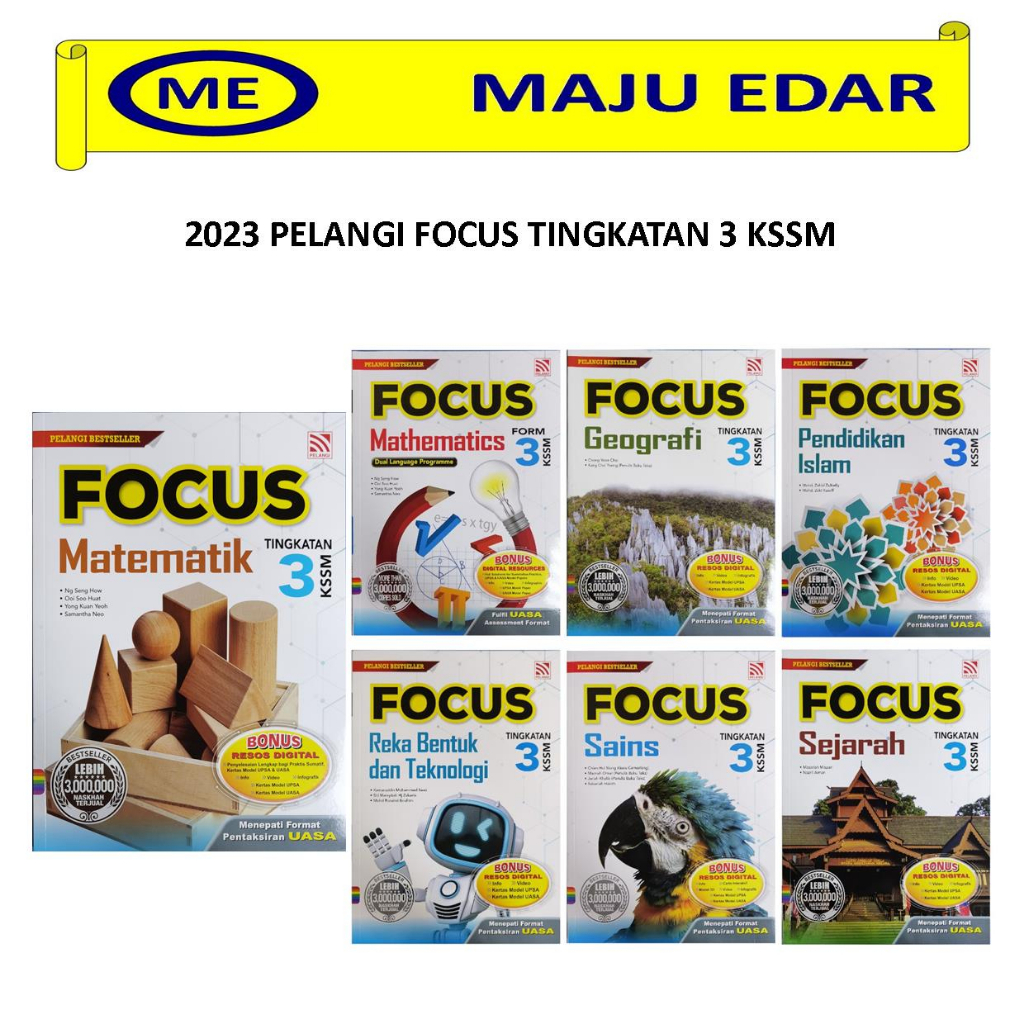 2023 RAINBOW FOCUS LEVEL 3 KSSM / REFERENCE BOOK / REFERENCE BOOK FORM 3