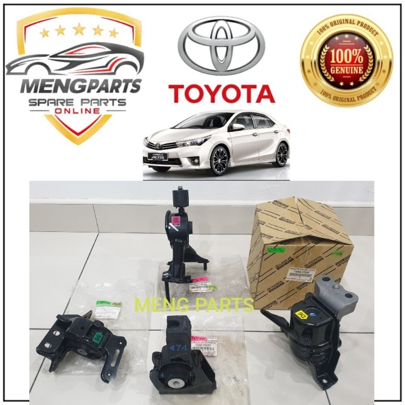 TOYOTA ALTIS ZRE172 AUTO 2013Y-2018YENGINE MOUNTING ชุด 12361-0D220 12371-0T150 12372-0T211 12305-0T