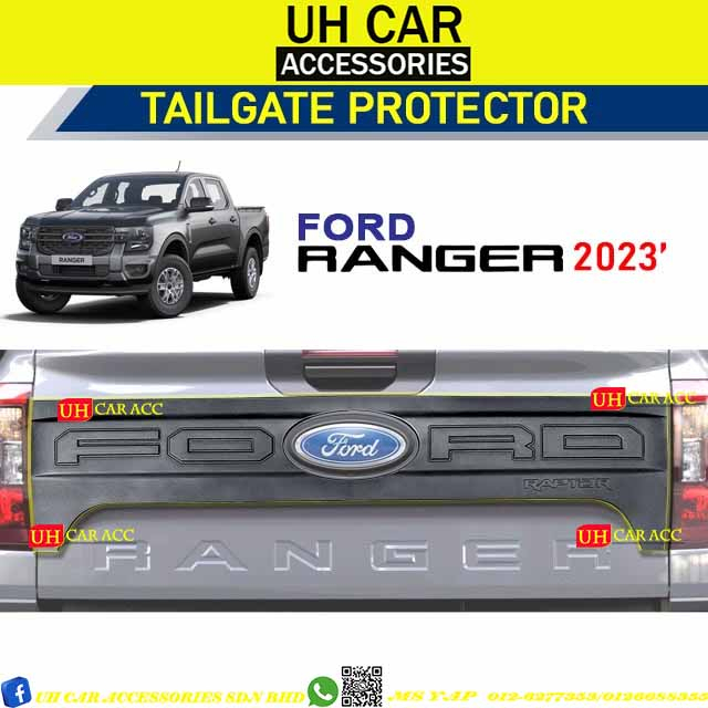 FORD RANGER T9 2022 XLT XLT+ WILDTRAK REAR TAILGATE PROTECTOR