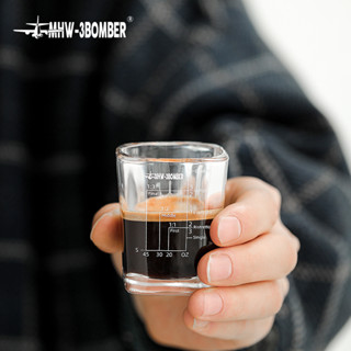 Mhw-3bomber แก้วตวงกาแฟเอสเปรสโซ่ ทรงสี่เหลี่ยม ขนาดเล็ก