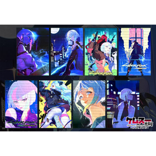 Cyberpunk: Edgerunners Cyberpunk: Edge Walker (8 ชิ้น) ชุดโปสเตอร์อนิเมะ ขนาด A3 /(8 แผ่น) ชุดโปสเตอร์อนิเมะ / A3