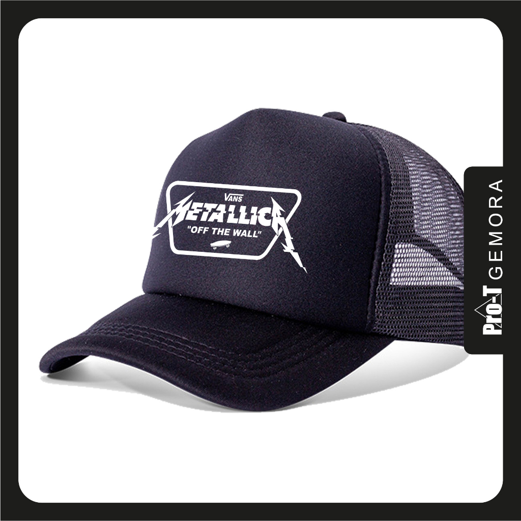 Metallica X Vans Trucker Cap back Adjustable Strap Topi