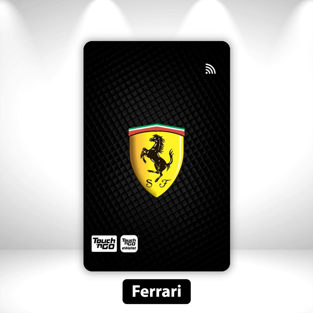 Ferrari - สติ๊กเกอร์ TNG สติ๊กเกอร์ การ์ด NFC Skincard Ferrari โดย Sticko Animation Touch n Go
