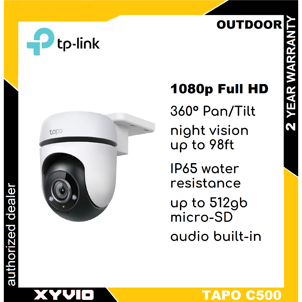 TP-LINK Tapo C500 Outdoor Pan/Tilt Security WiFi Camera ( Tapo C200 / C210 / C100 ) กล้อง Tapo C ser
